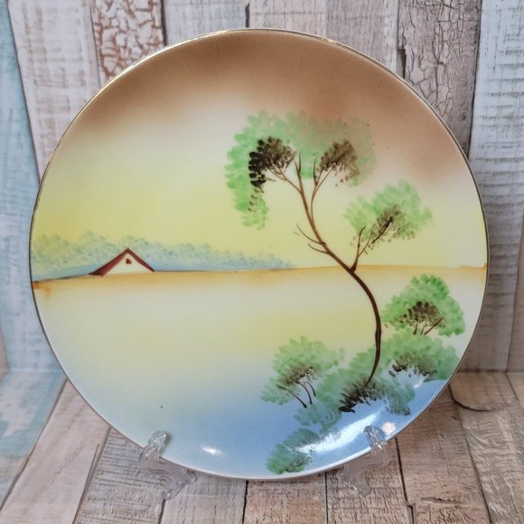 Set of 3 Vintage Meito China Hand Painted 6 Inch Plates Made in Japan - Picture 4 of 9